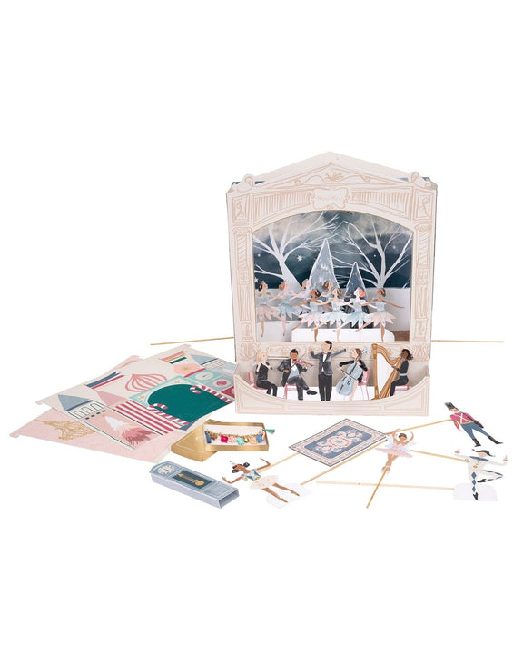meri meri nutcracker theater advent calendar room at Little
