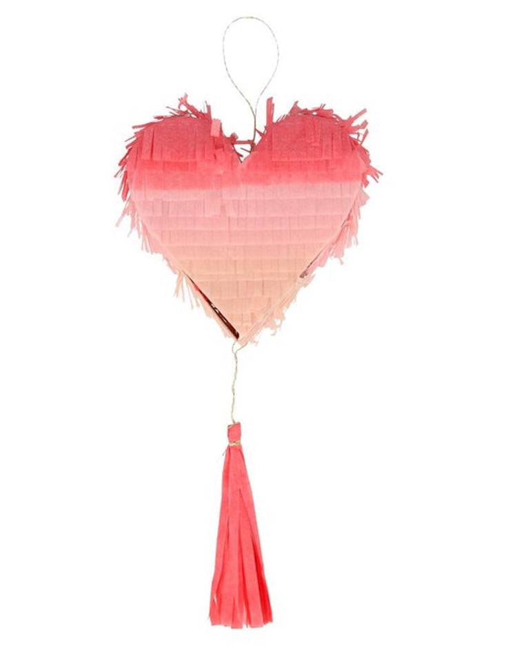 Little meri meri paper + party ombre heart piñata favors