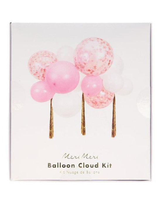 Little meri meri paper+party pink balloon cloud kit