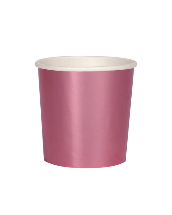 Little meri meri paper+party pink foil tumbler cups