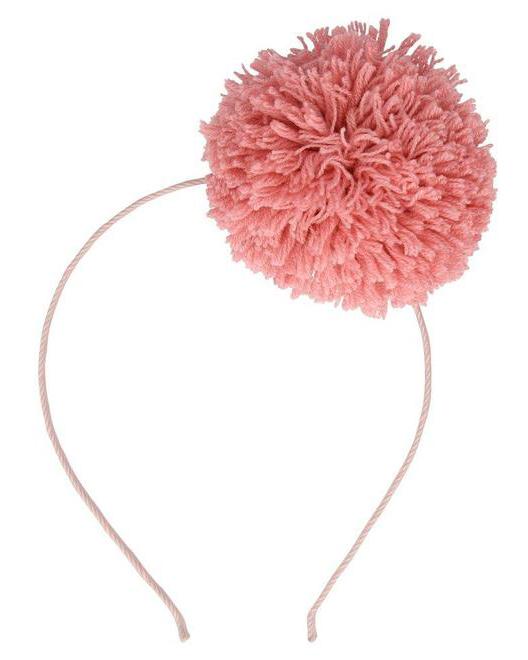 Little meri meri accessories pink pom pom headband