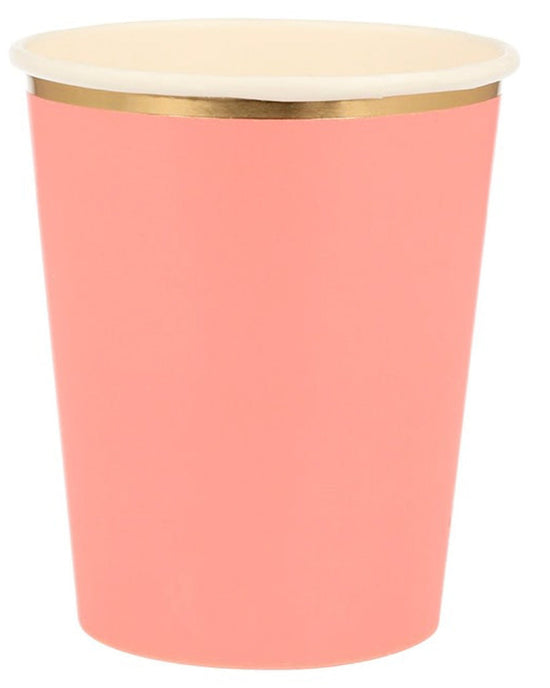 Little meri meri paper + party pink tone cups