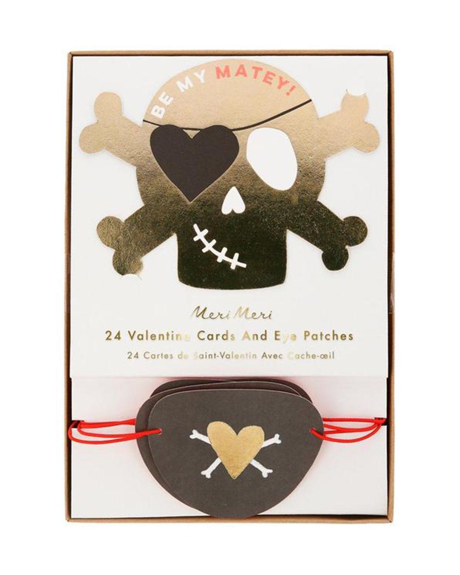 Little meri meri paper+party pirate valentines love notes