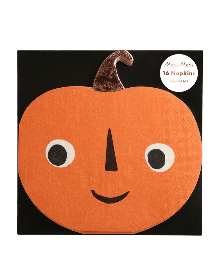 Little meri meri party pumpkin napkins