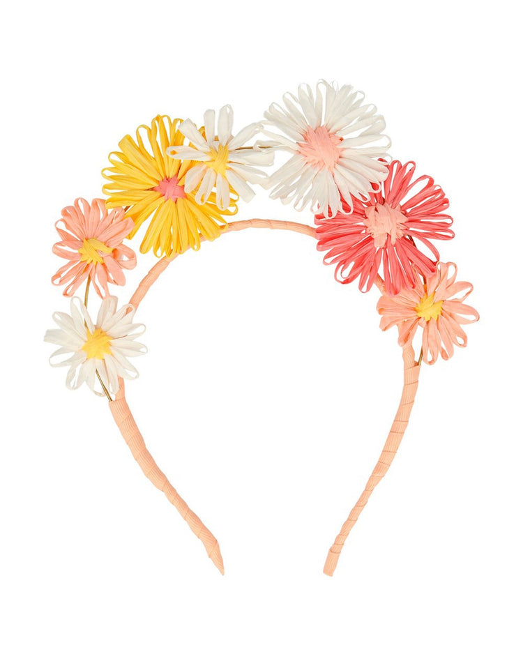 Little meri meri accessories raffia flower headband
