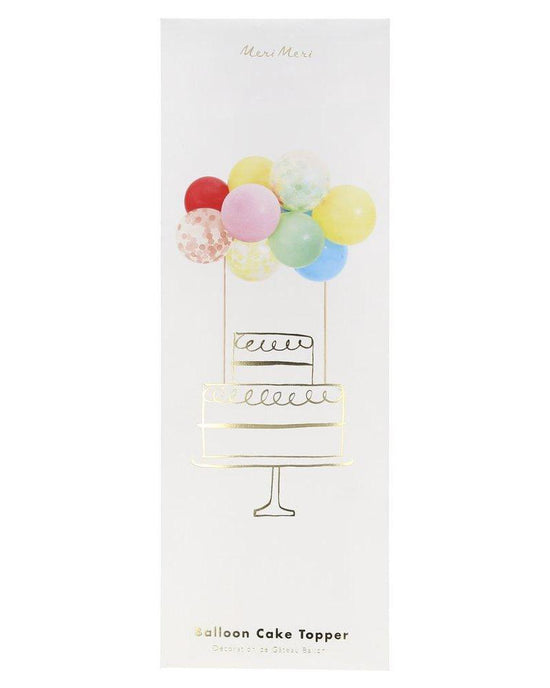 Little meri meri paper+party rainbow balloon cake topper kit