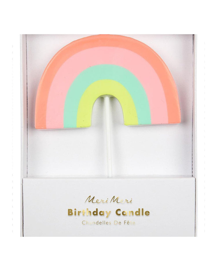 Little meri meri paper+party rainbow candle