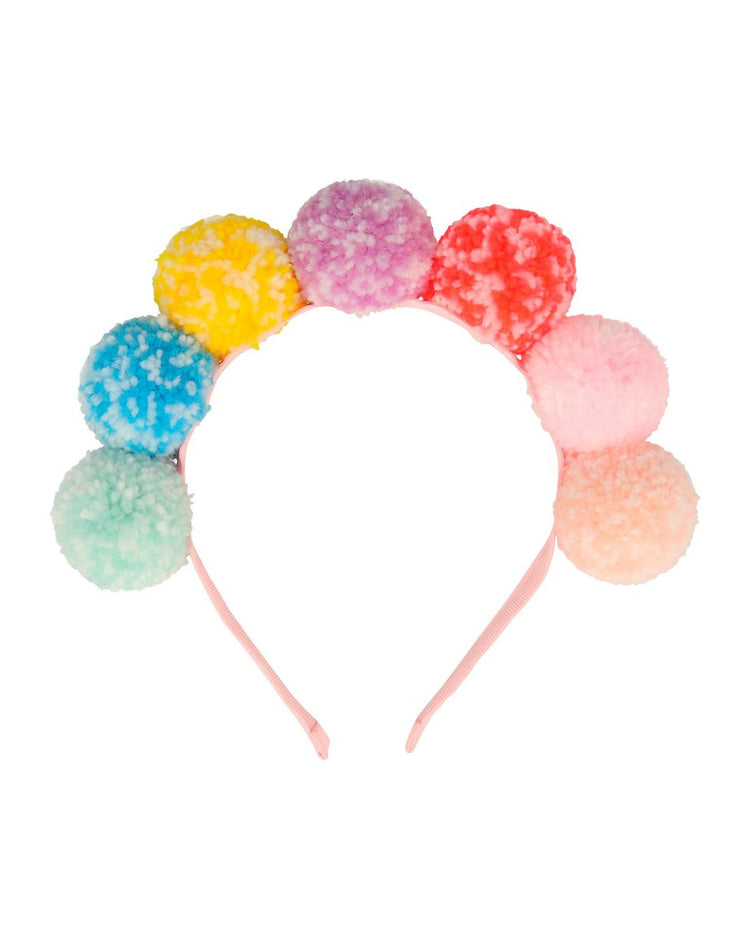 Little meri meri accessories rainbow pompom headband