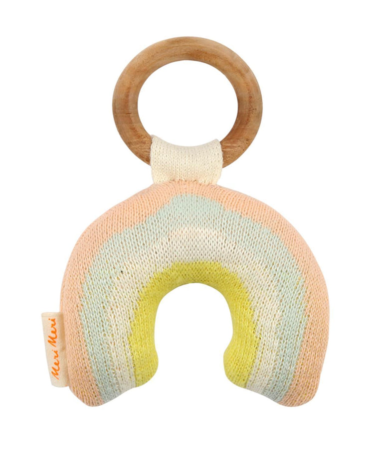 Little meri meri baby accessories rainbow rattle