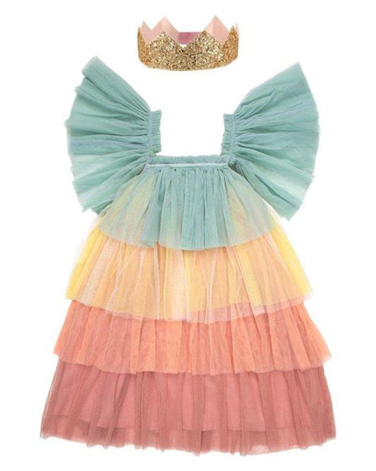 Little meri meri play rainbow ruffle princess costume