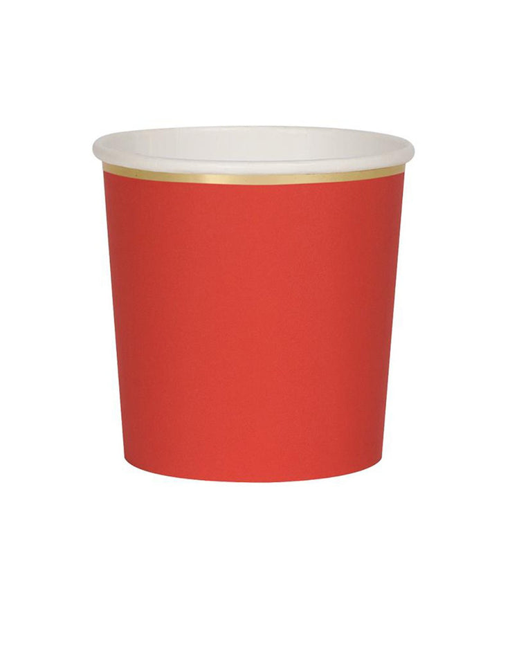 Little meri meri paper+party red tumbler cups