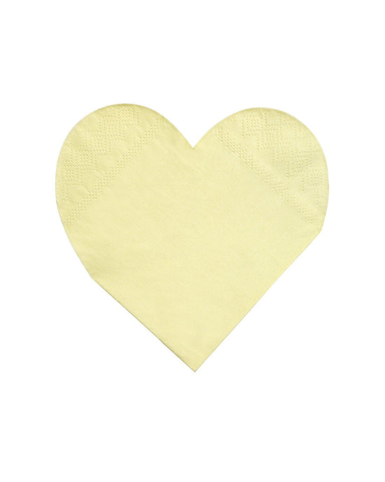 Little meri meri paper+party small pastel palette heart napkin
