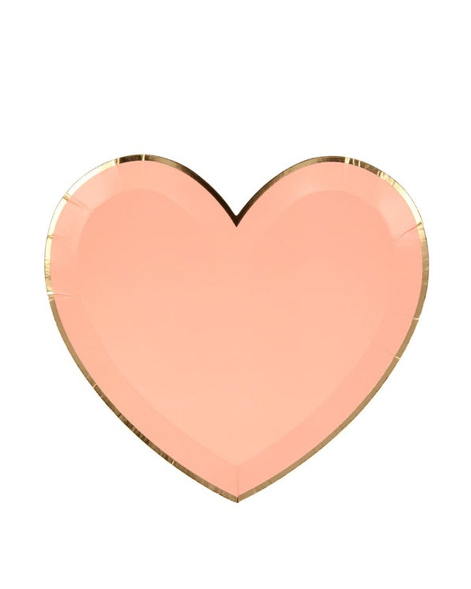 Little meri meri paper + party small pink heart plates