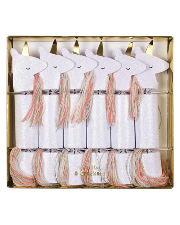 Little meri meri paper+party unicorn crackers