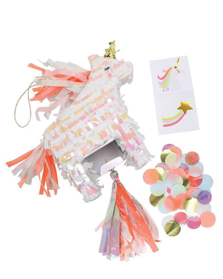 Little meri meri paper+party unicorn piñata party favor