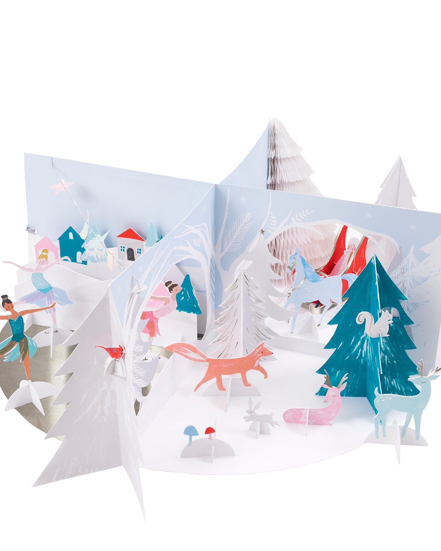 winter wonderland papercraft advent calendar Little