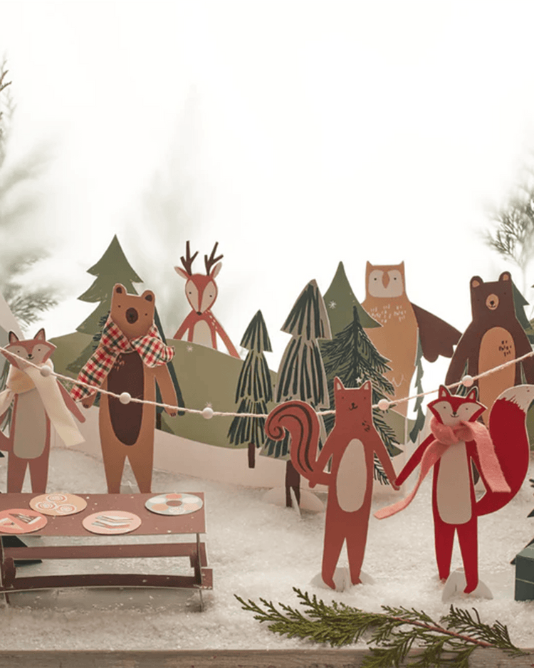 Little meri meri paper+party woodland paper play advent calendar