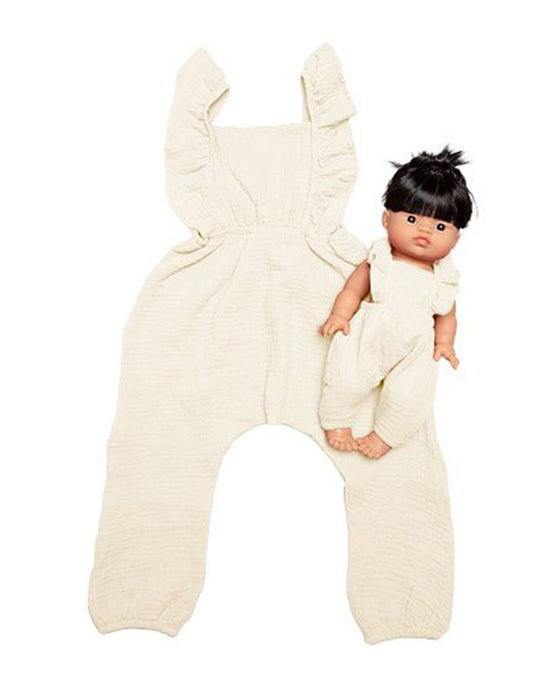 Little minikane play duo collection maya jumpsuit in écru