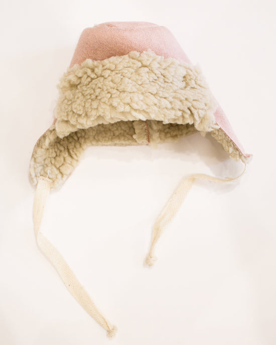 Little minikane play suede chapka in rose