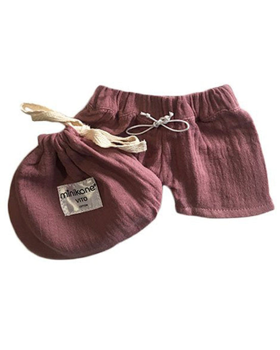 Little minikane play vito bathing trunks in rose orchidée