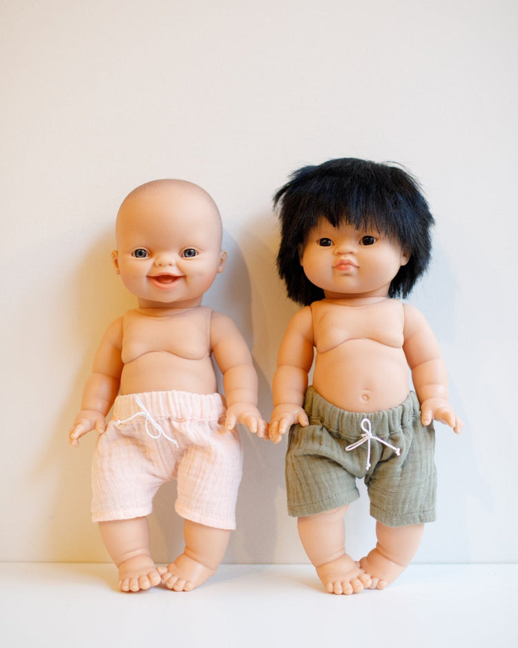 Little minikane play vito bathing trunks in rose tendre