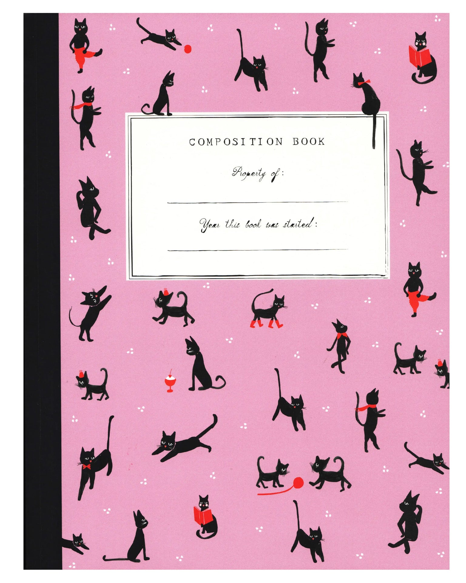 Little Mr. Boddington's Studio party cat club composition book