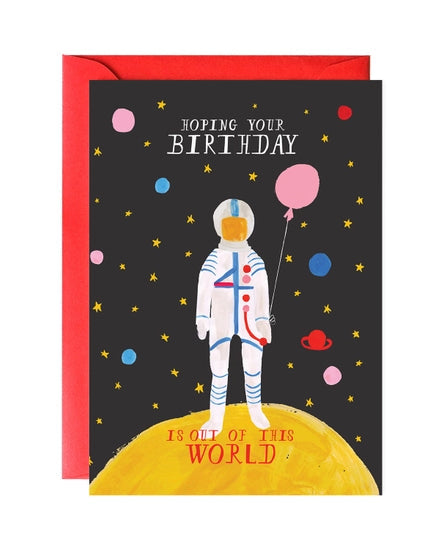 Little Mr. Boddington's Studio party out of this world greeting card
