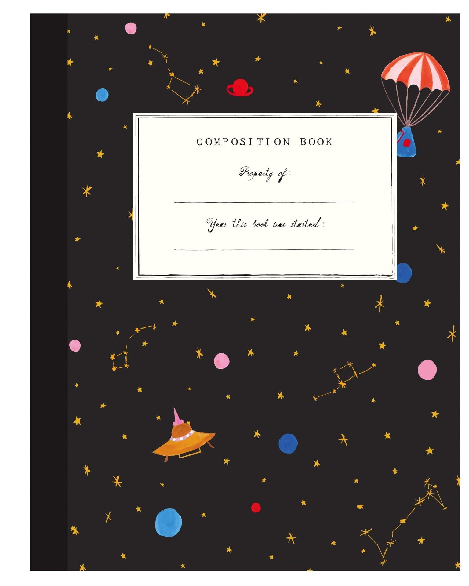 Little Mr. Boddington's Studio party outer space composition book