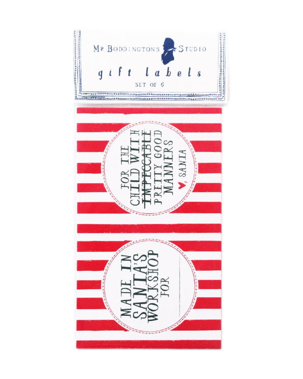 Little mr. boddington's studio paper+party Santa's List Gift Labels