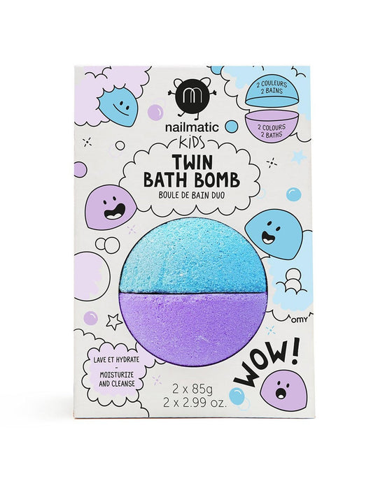Little nailmatic room bath bomb duos blue + violet