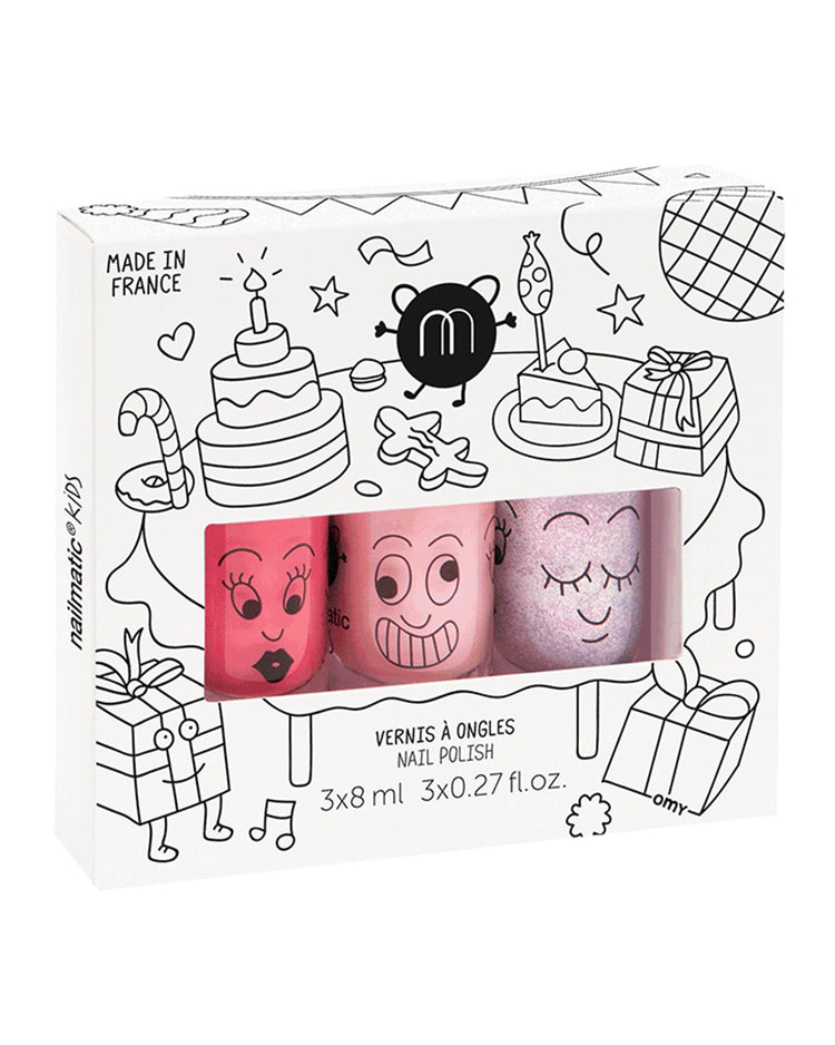Little nailmatic room nail polish set of 3 in party