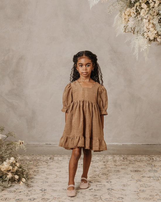 Little noralee girl quinn dress in golden