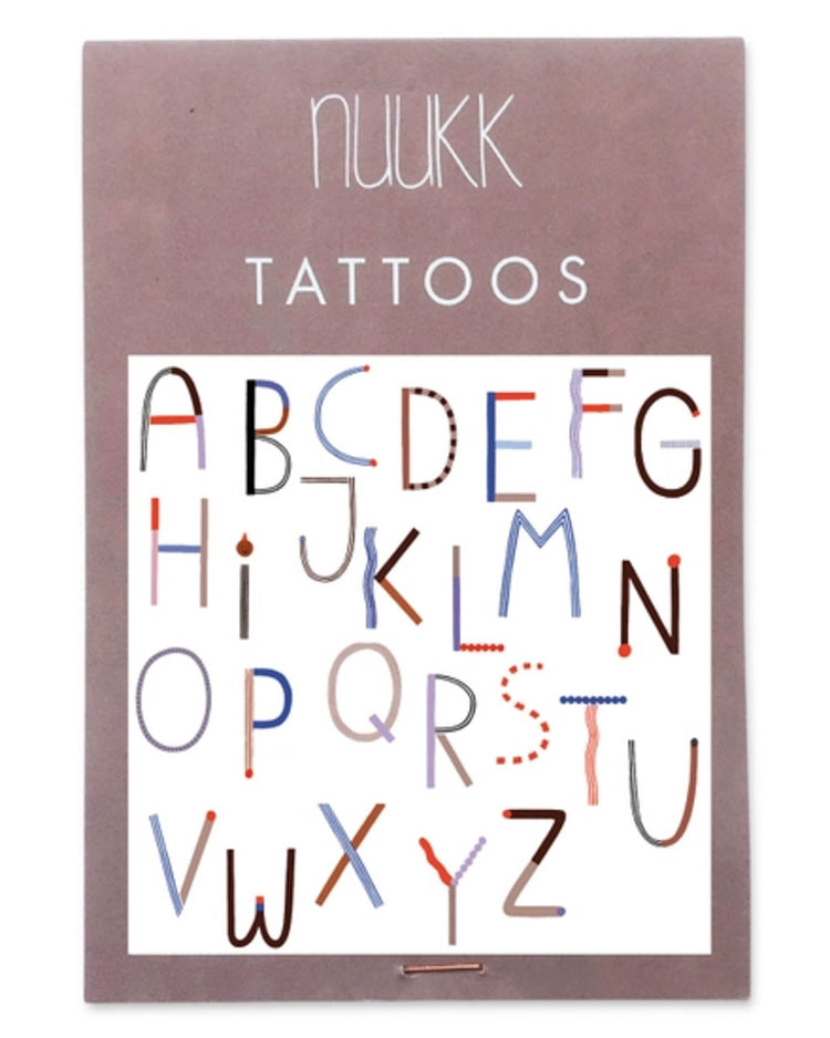 Little nuukk paper+party abc tattoos