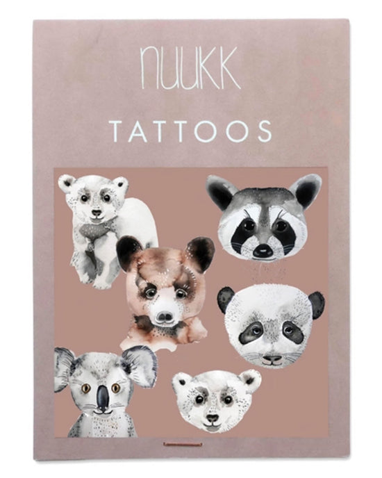 Little nuukk paper+party bear tattoos