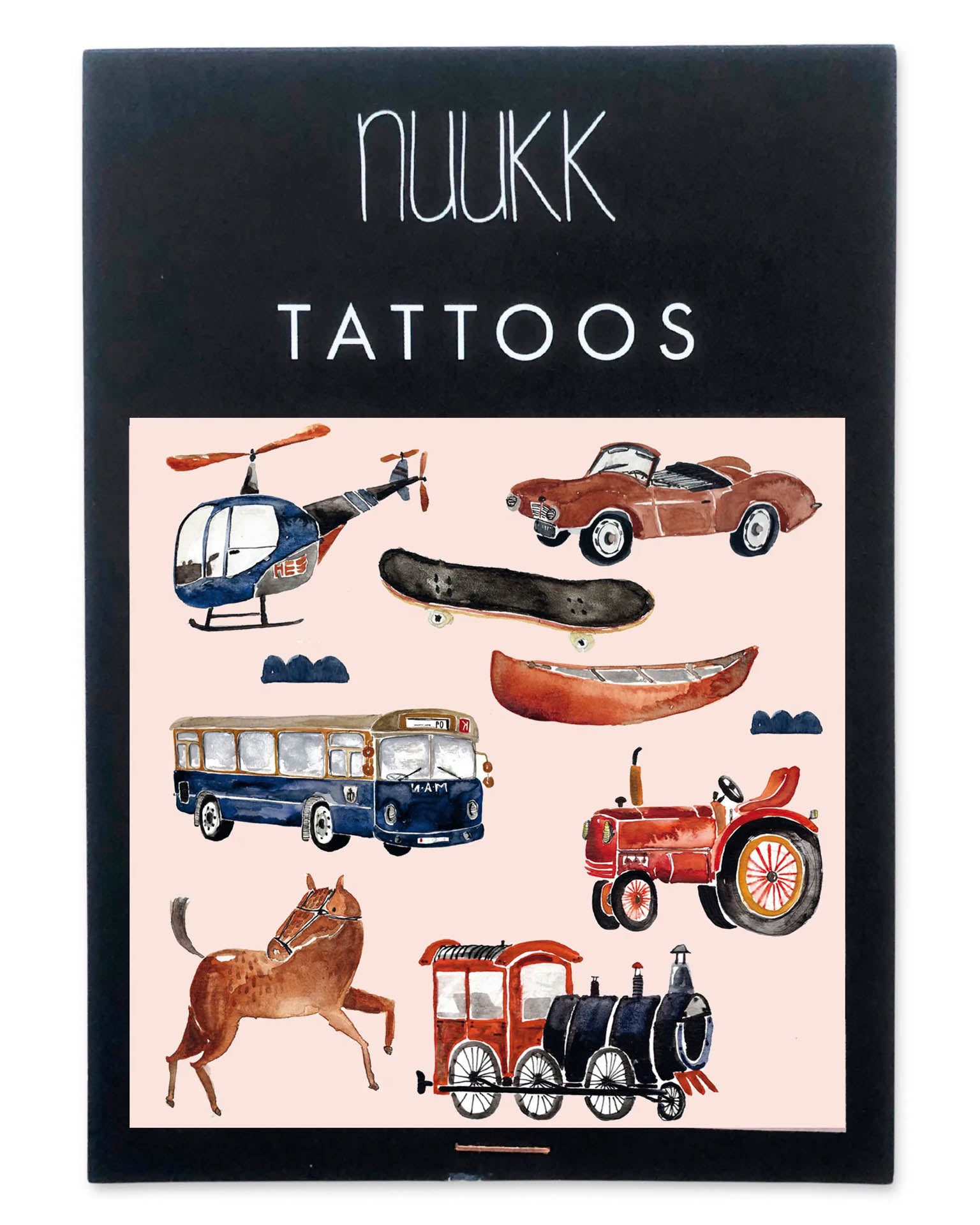 Little nuukk paper+party transport tattoos