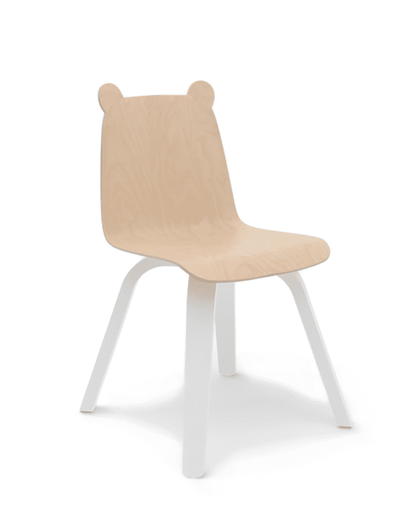 Little oeuf room bear play chair in birch (set of 2)