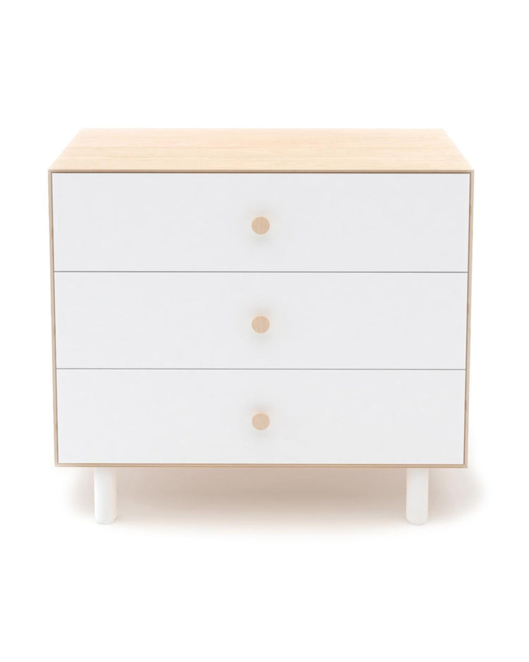 Little oeuf room Fawn 3 Drawer Dresser in Birch + White