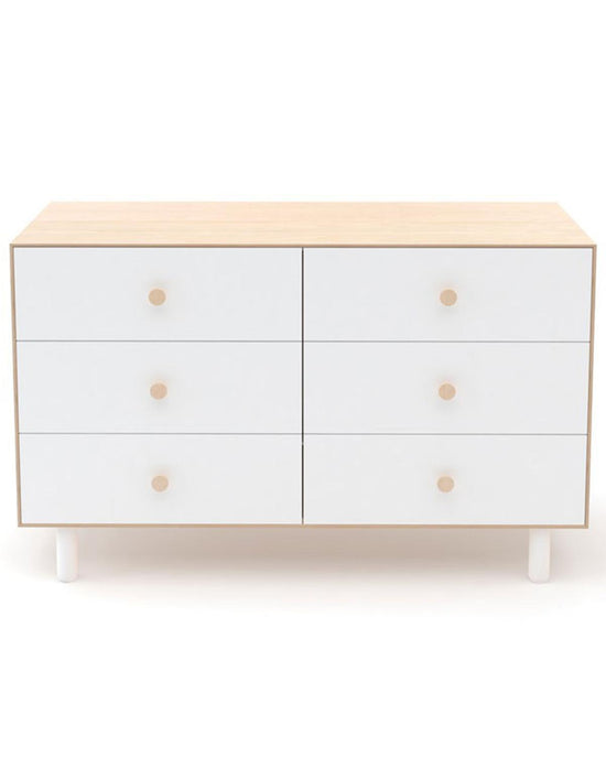 Little oeuf room Fawn 6 Drawer Dresser in Birch + White