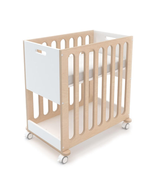 Little oeuf room Fawn Bassinet/Crib in White + Birch