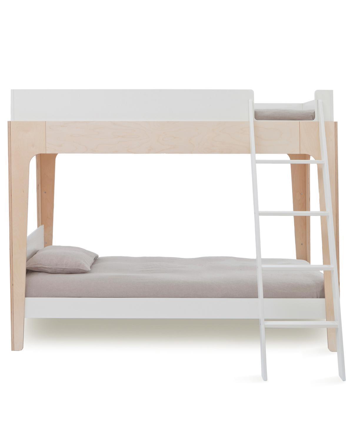 Little oeuf room Perch Twin Bunk Bed in White + Birch