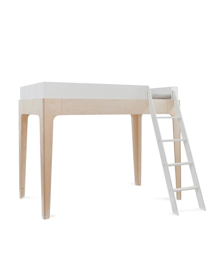 Little oeuf room perch loft twin bed in birch