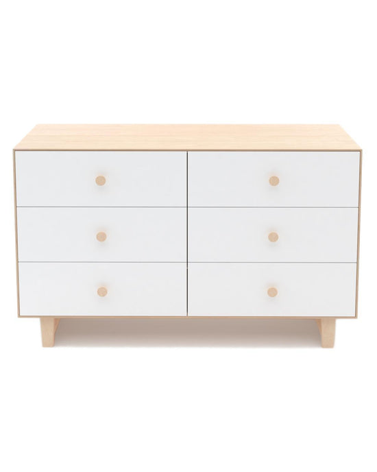 Little oeuf room Rhea 6 Drawer Dresser in Birch + White