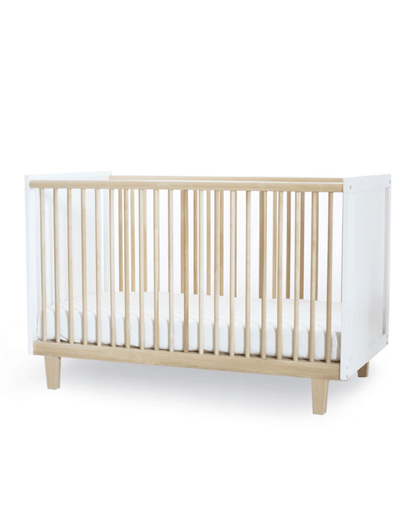 Little oeuf room rhea crib in birch