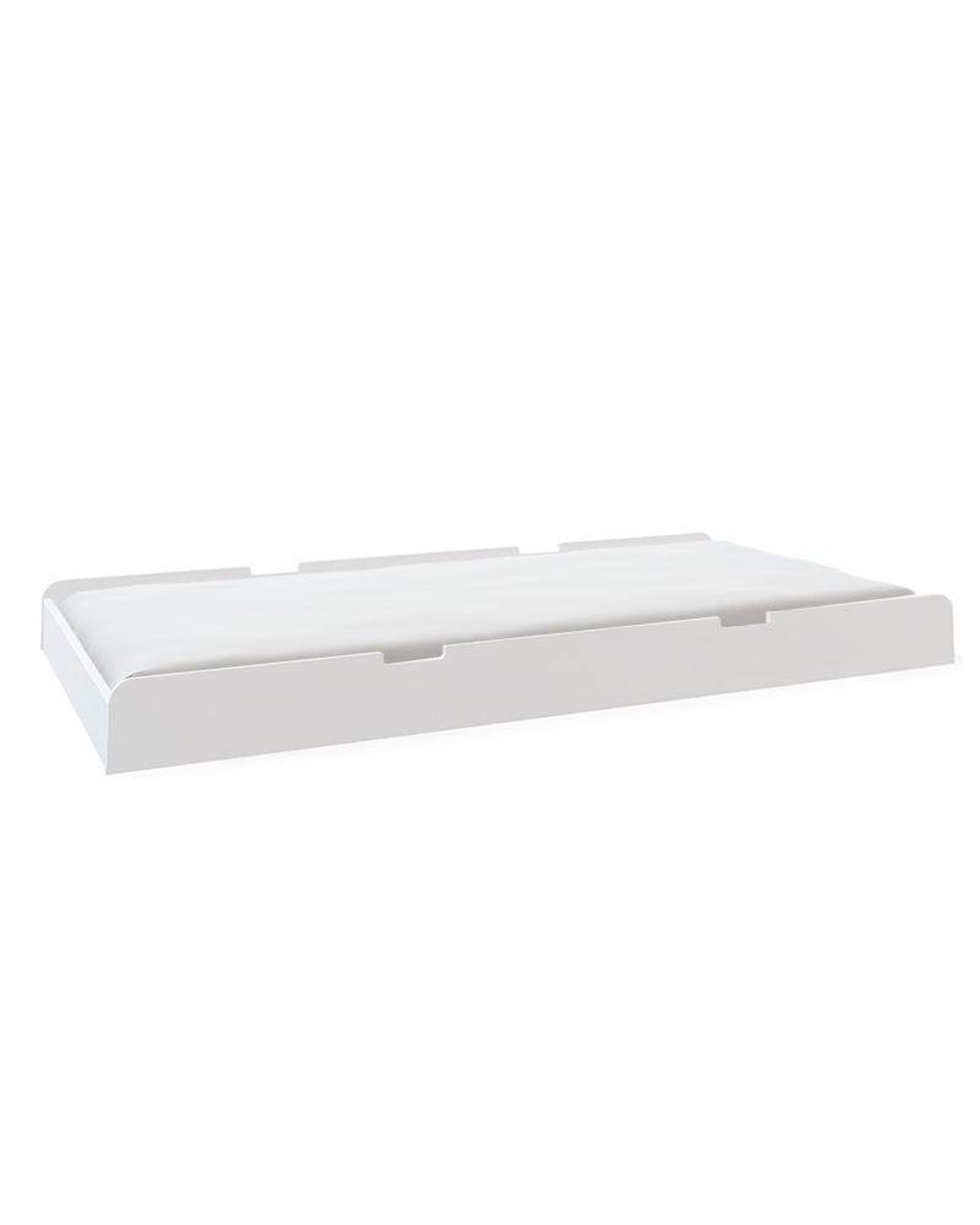 Little oeuf room river trundle bed in white