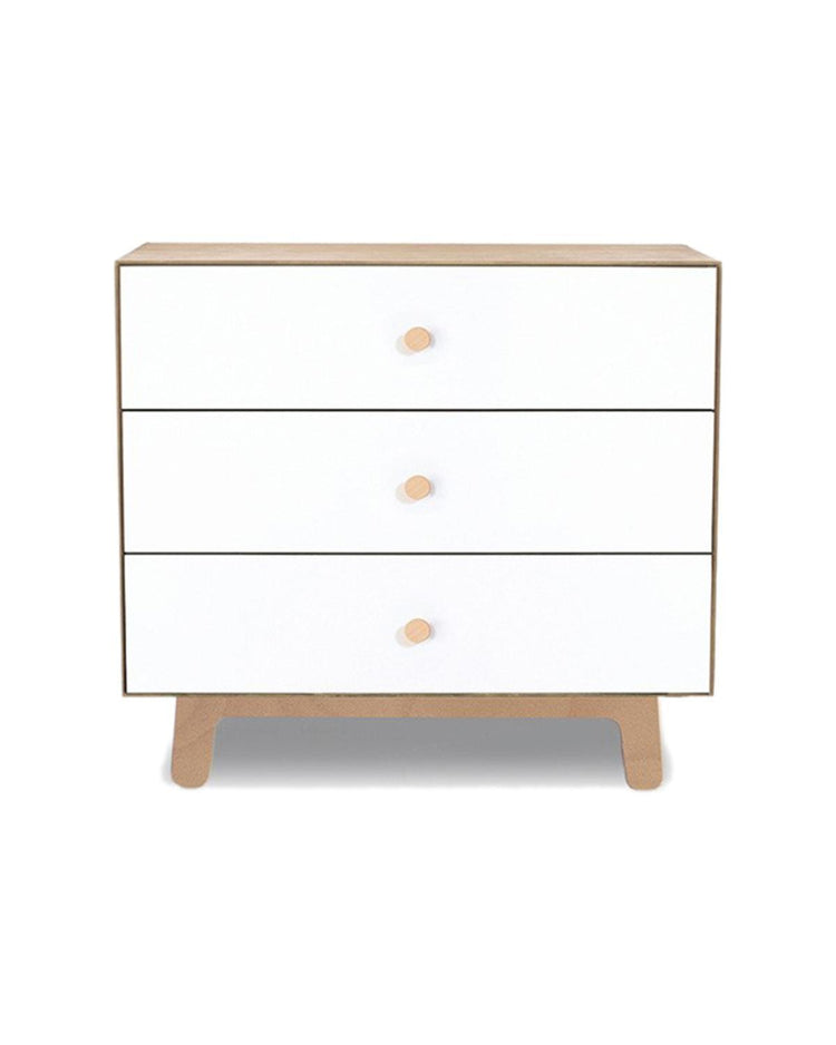 Little oeuf room Sparrow 3 Drawer Dresser in Birch + White
