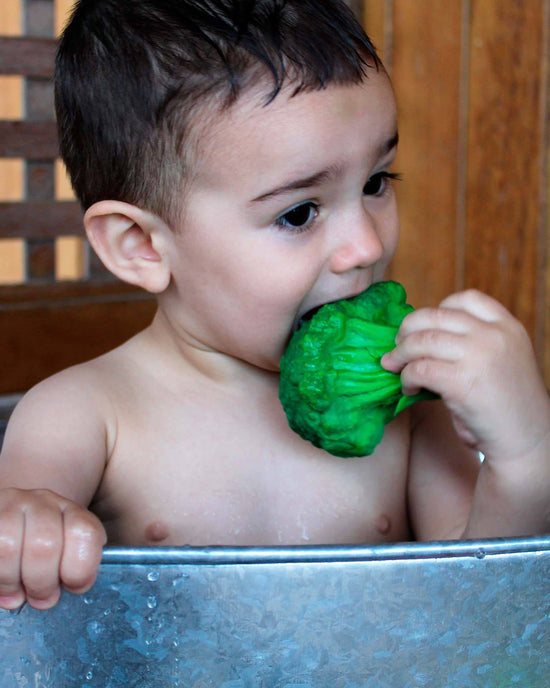 Little oli + carol baby accessories brucy the broccoli