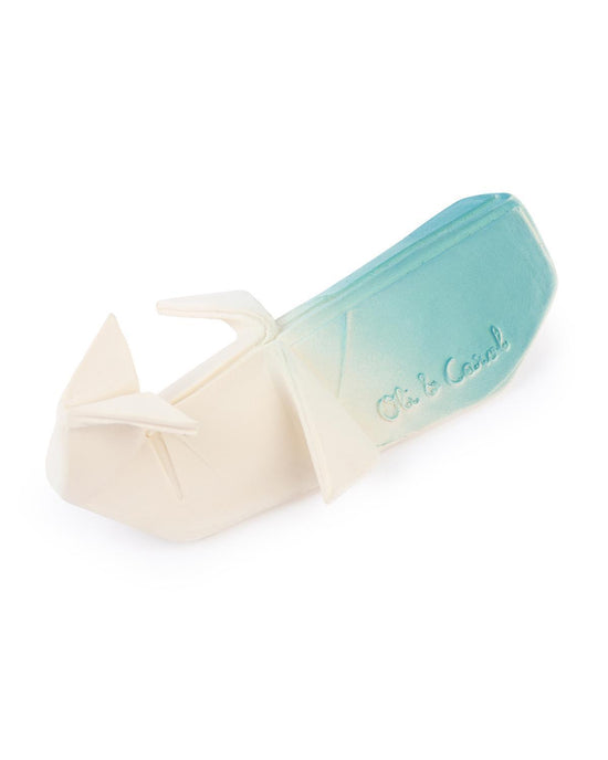 Little oli + carol play origami whale