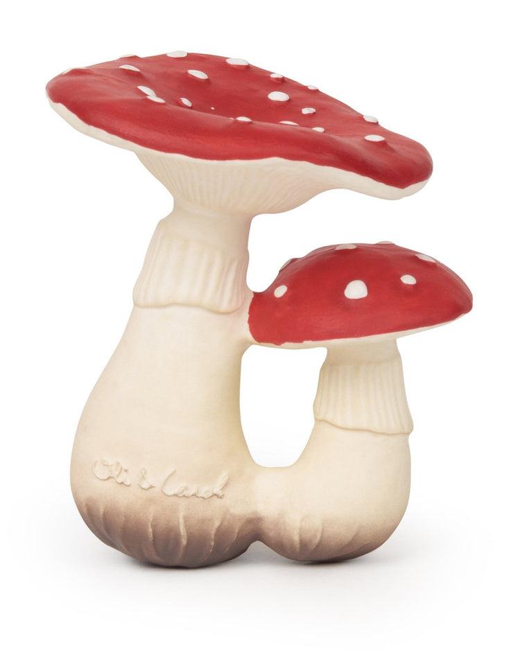 Little oli + carol baby accessories spot the mushroom