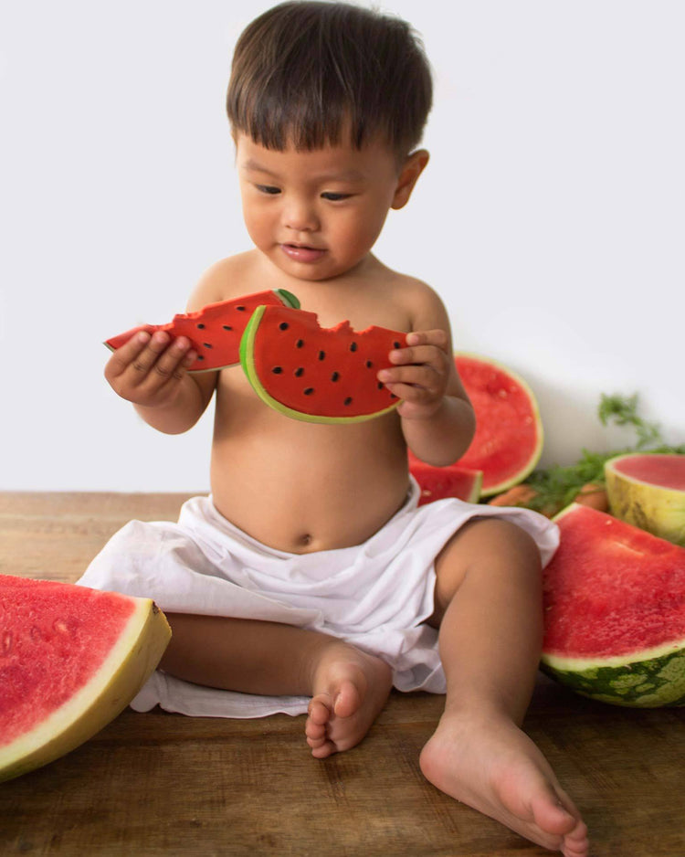 Little oli + carol baby accessories wally the watermelon