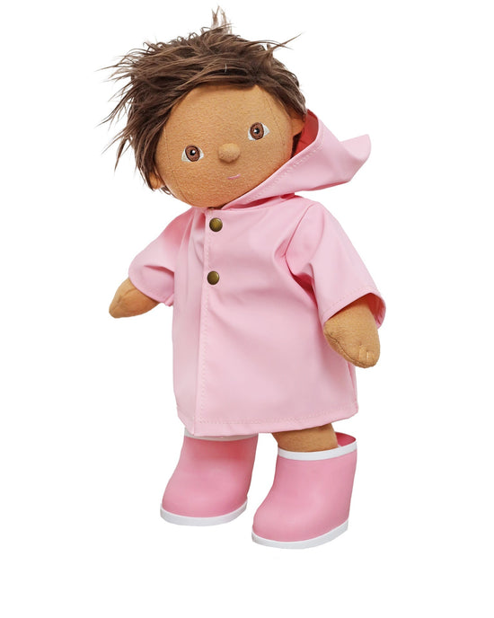 Little olli ella play dinkum doll ahoy raincoat in pink